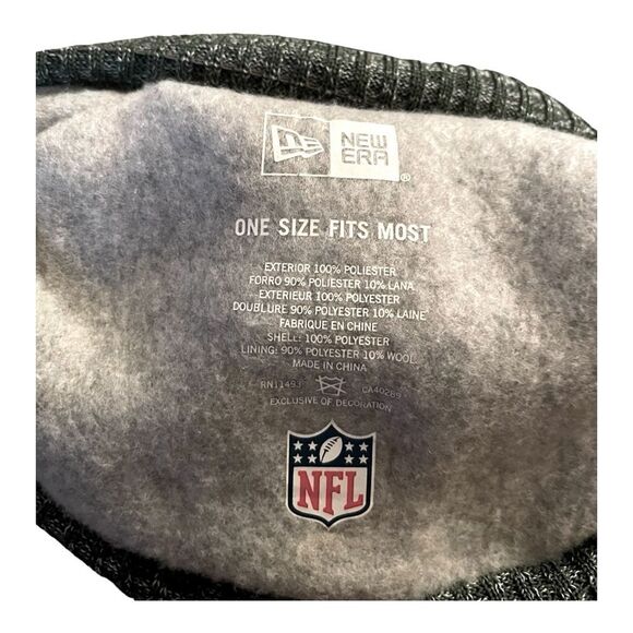 New York Jets New Era Cuffed Beanie | NFL Winter Hat Green Gray Knit 🏈 - Picture 6 of 8